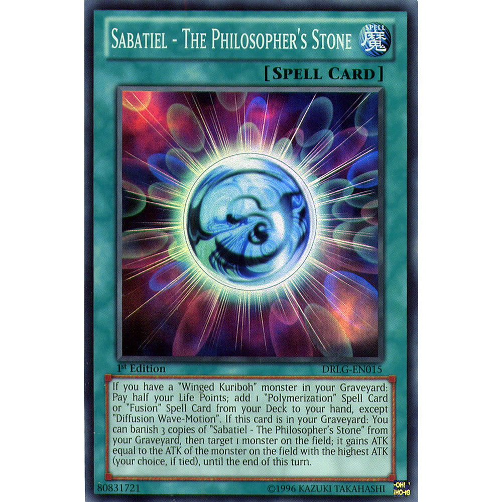 Sabatiel - The Philosopher's Stone DRLG-EN015 Yu-Gi-Oh! Card from the Dragons of Legend Set