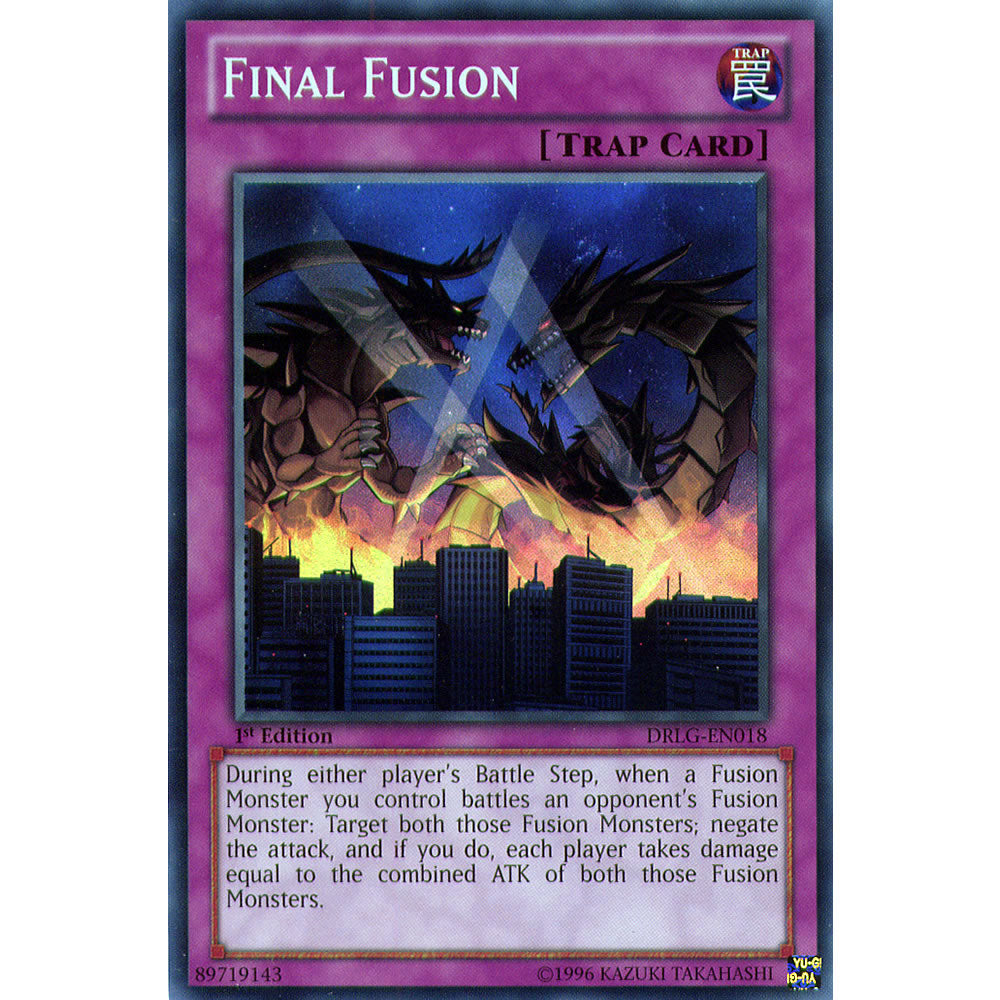 Final Fusion DRLG-EN018 Yu-Gi-Oh! Card from the Dragons of Legend Set