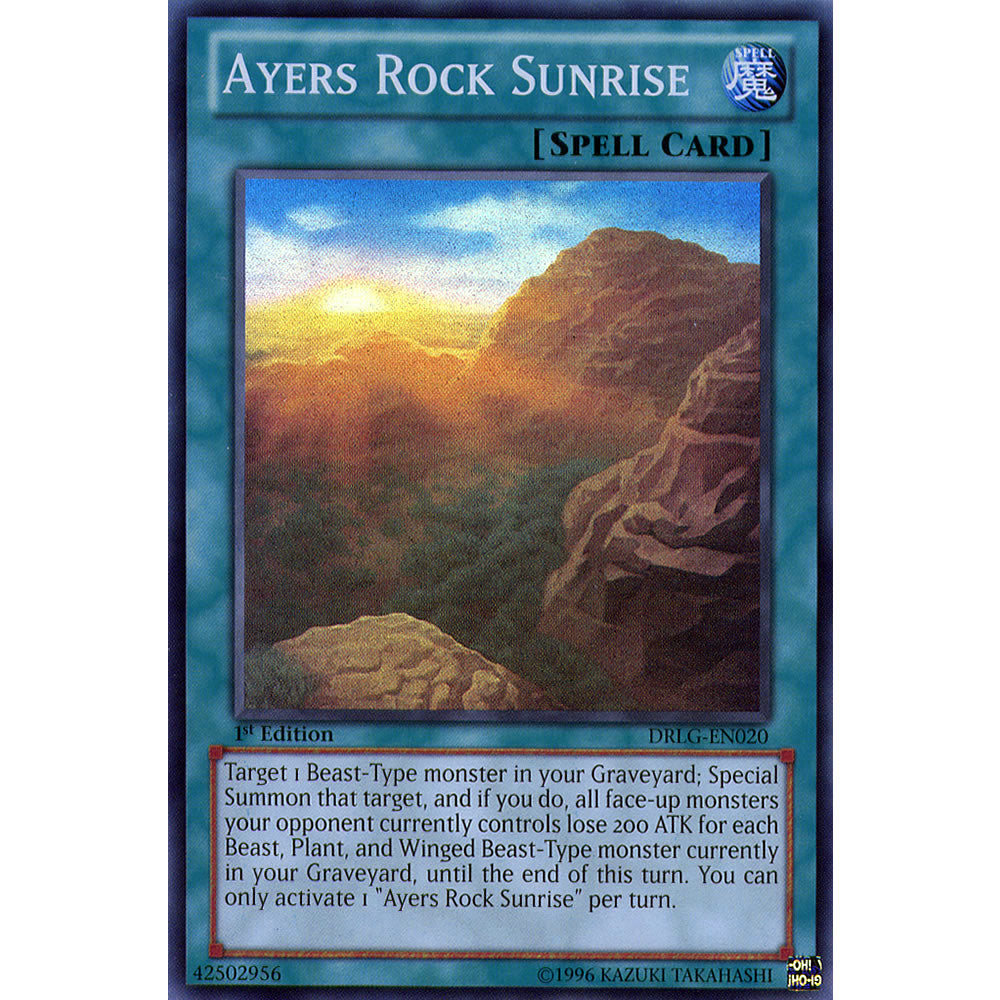 Ayers Rock Sunrise DRLG-EN020 Yu-Gi-Oh! Card from the Dragons of Legend Set