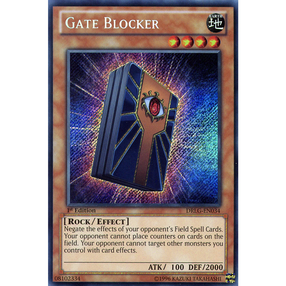 Gate Blocker DRLG-EN034 Yu-Gi-Oh! Card from the Dragons of Legend Set
