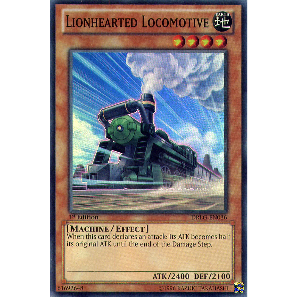Lionhearted Locomotive DRLG-EN036 Yu-Gi-Oh! Card from the Dragons of Legend Set