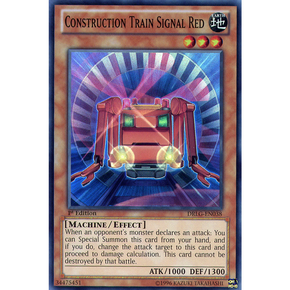 Construction Train Signal Red DRLG-EN038 Yu-Gi-Oh! Card from the Dragons of Legend Set
