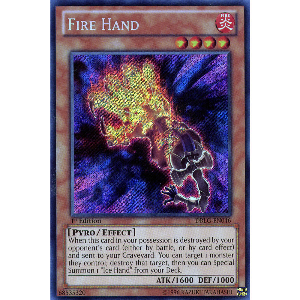 Fire Hand DRLG-EN046 Yu-Gi-Oh! Card from the Dragons of Legend Set