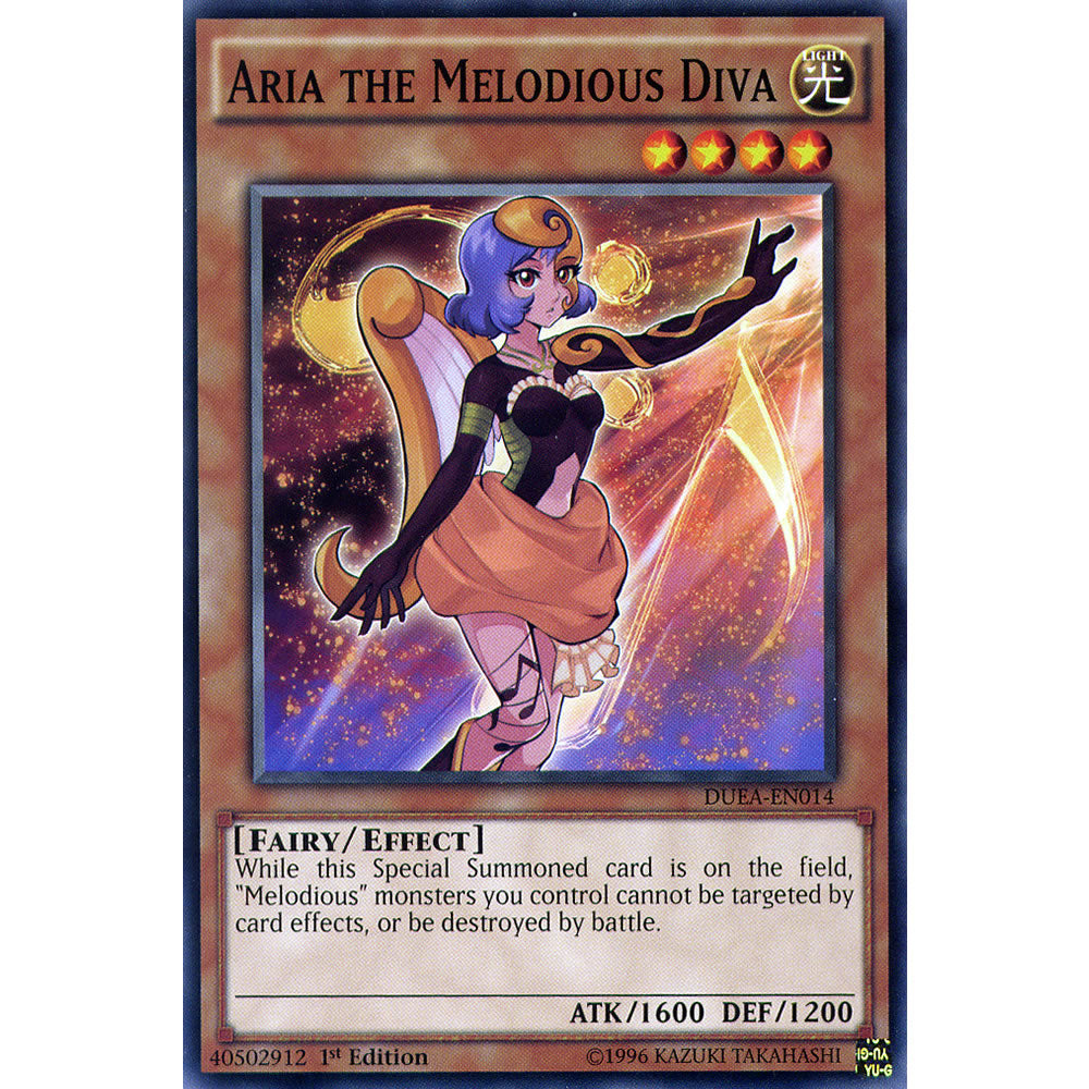 Aria the Melodious Diva DUEA-EN014 Yu-Gi-Oh! Card from the Duelist Alliance Set