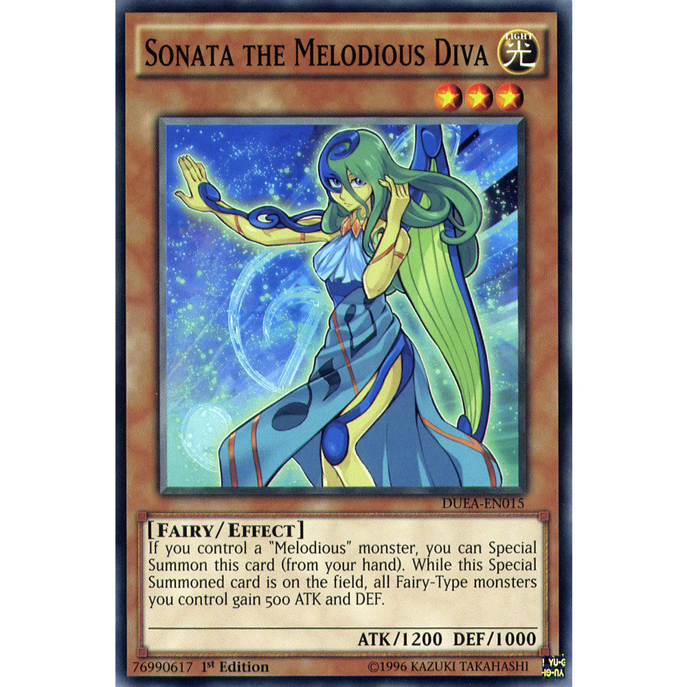Sonata the Melodious Diva DUEA-EN015 Yu-Gi-Oh! Card from the Duelist Alliance Set
