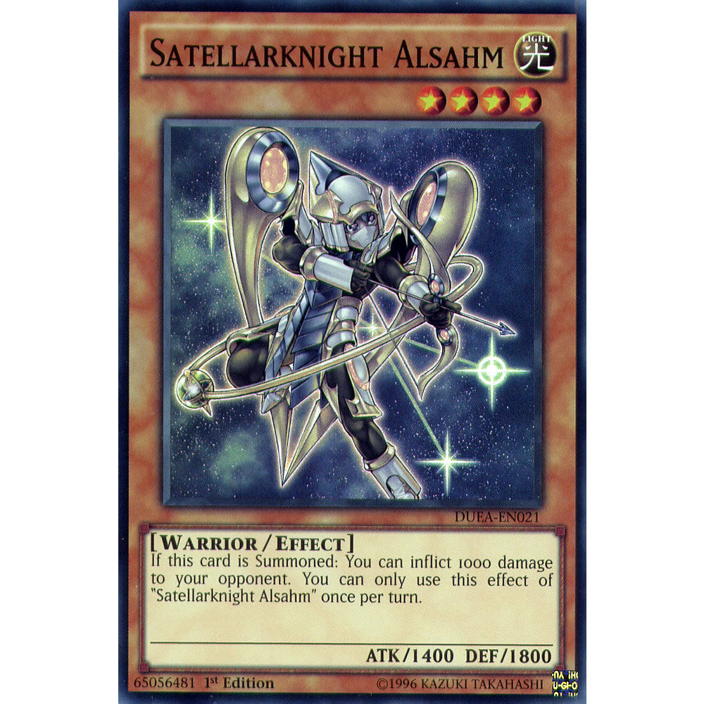 Satellarknight Alsahm DUEA-EN021 Yu-Gi-Oh! Card from the Duelist Alliance Set