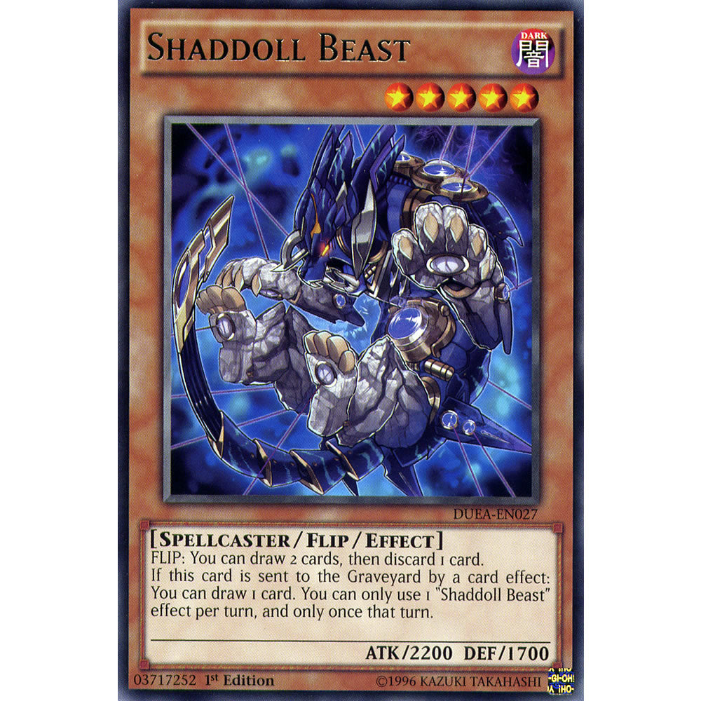 Shaddoll Beast DUEA-EN027 Yu-Gi-Oh! Card from the Duelist Alliance Set