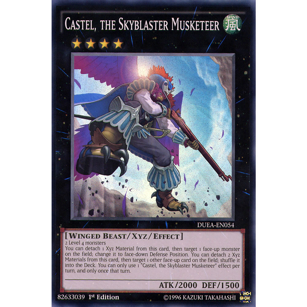Castel, the Skyblaster Musketeer DUEA-EN054 Yu-Gi-Oh! Card from the Duelist Alliance Set