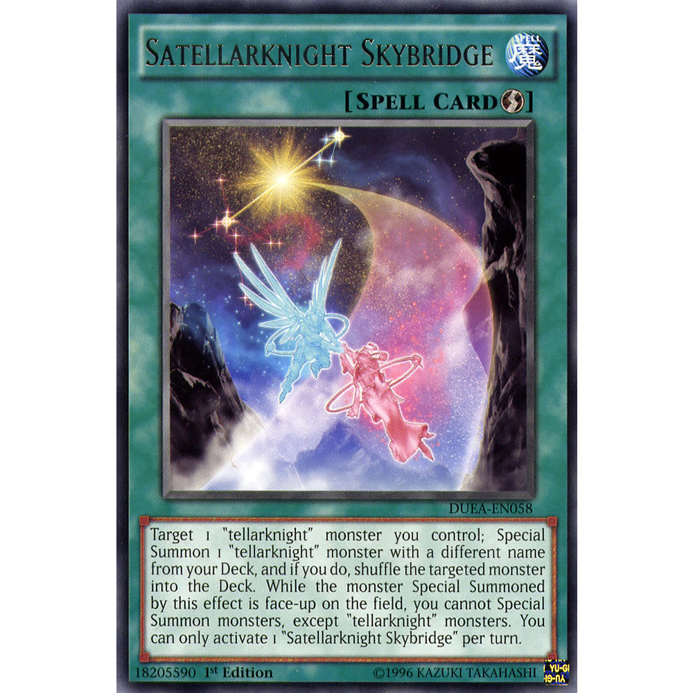 Satellarknight Skybridge DUEA-EN058 Yu-Gi-Oh! Card from the Duelist Alliance Set