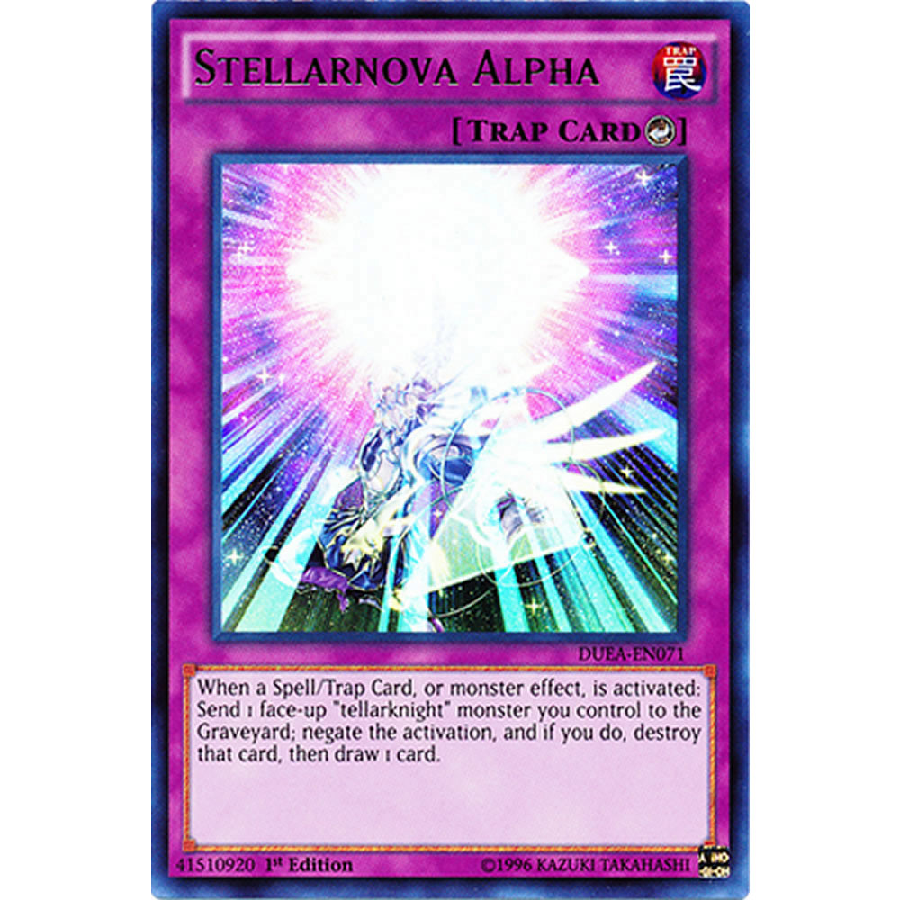 Stellarnova Alpha DUEA-EN071 Yu-Gi-Oh! Card from the Duelist Alliance Set