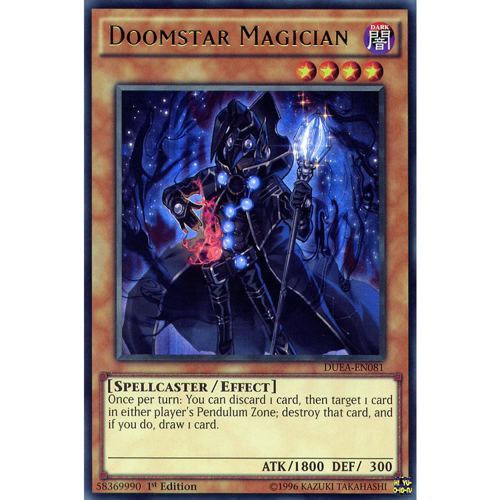 Doomstar Magician DUEA-EN081 Yu-Gi-Oh! Card from the Duelist Alliance Set