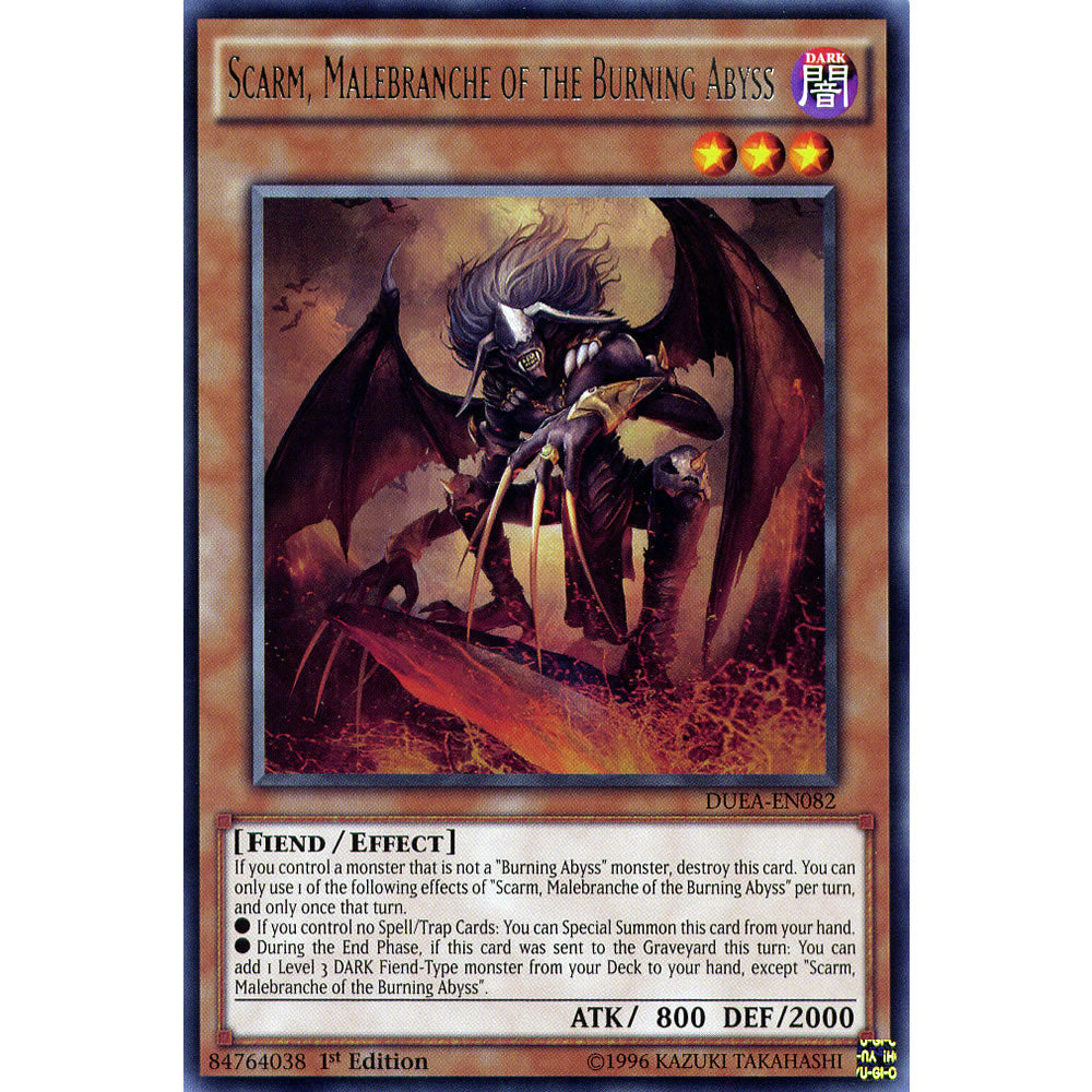 Scarm, Malebranche of the Burning Abyss DUEA-EN082 Yu-Gi-Oh! Card from the Duelist Alliance Set