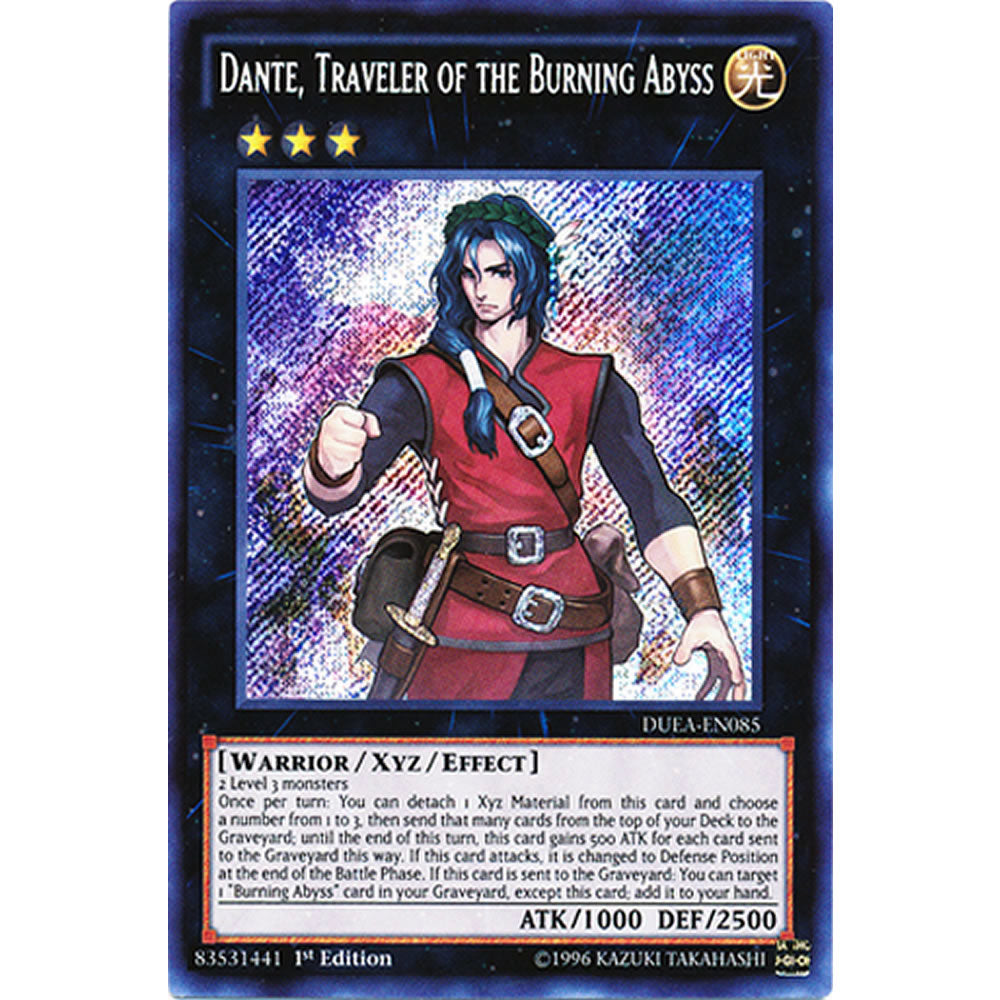 Dante, Traveler of the Burning Abyss DUEA-EN085 Yu-Gi-Oh! Card from the Duelist Alliance Set