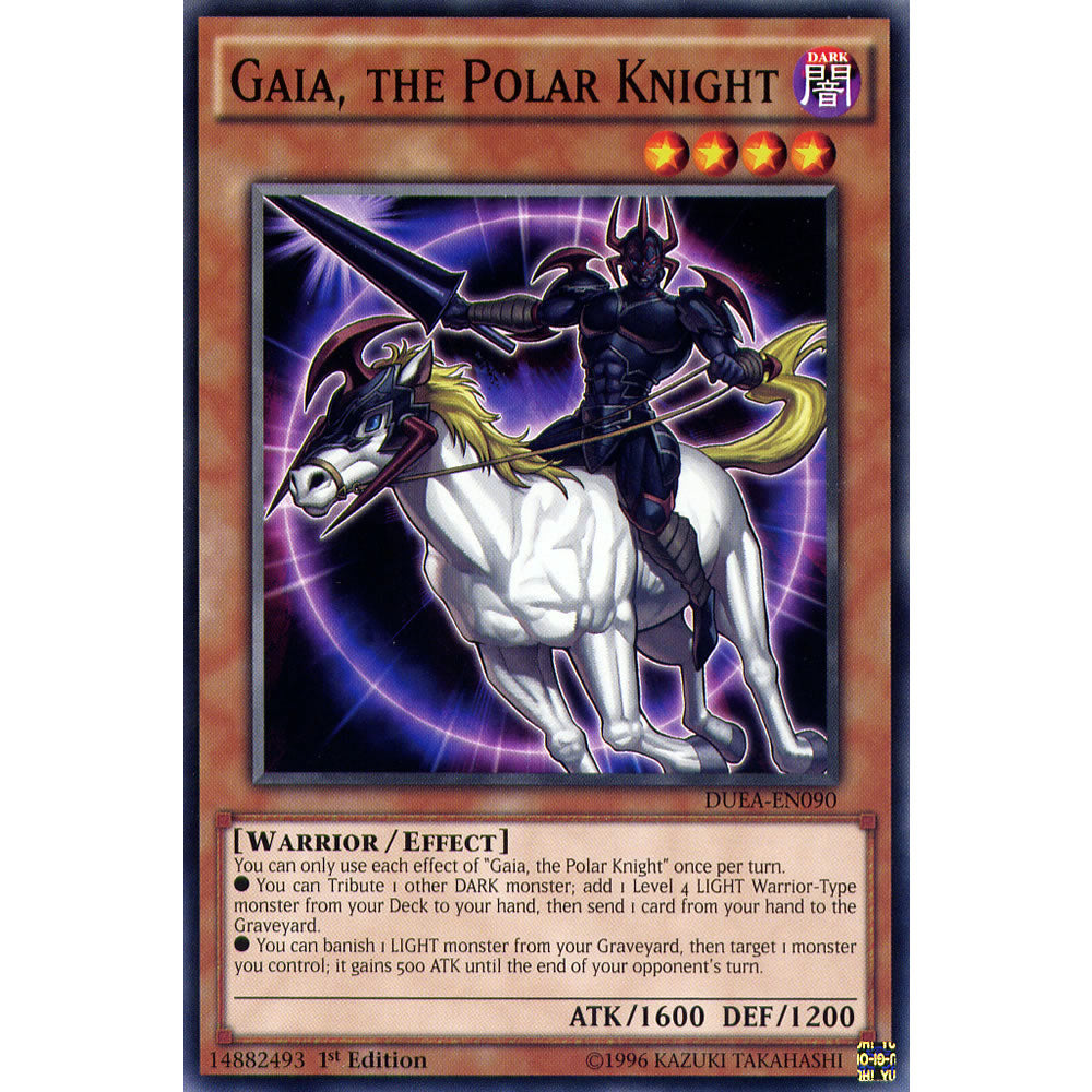 Gaia, the Polar Knight DUEA-EN090 Yu-Gi-Oh! Card from the Duelist Alliance Set
