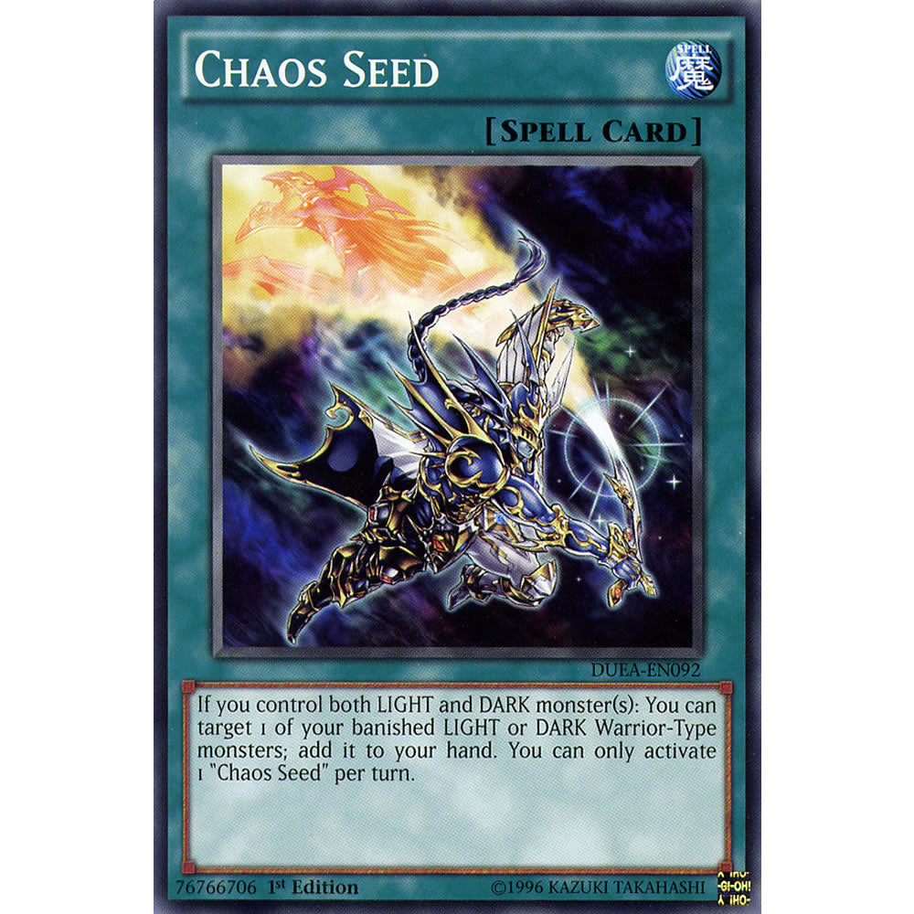 Chaos Seed DUEA-EN092 Yu-Gi-Oh! Card from the Duelist Alliance Set
