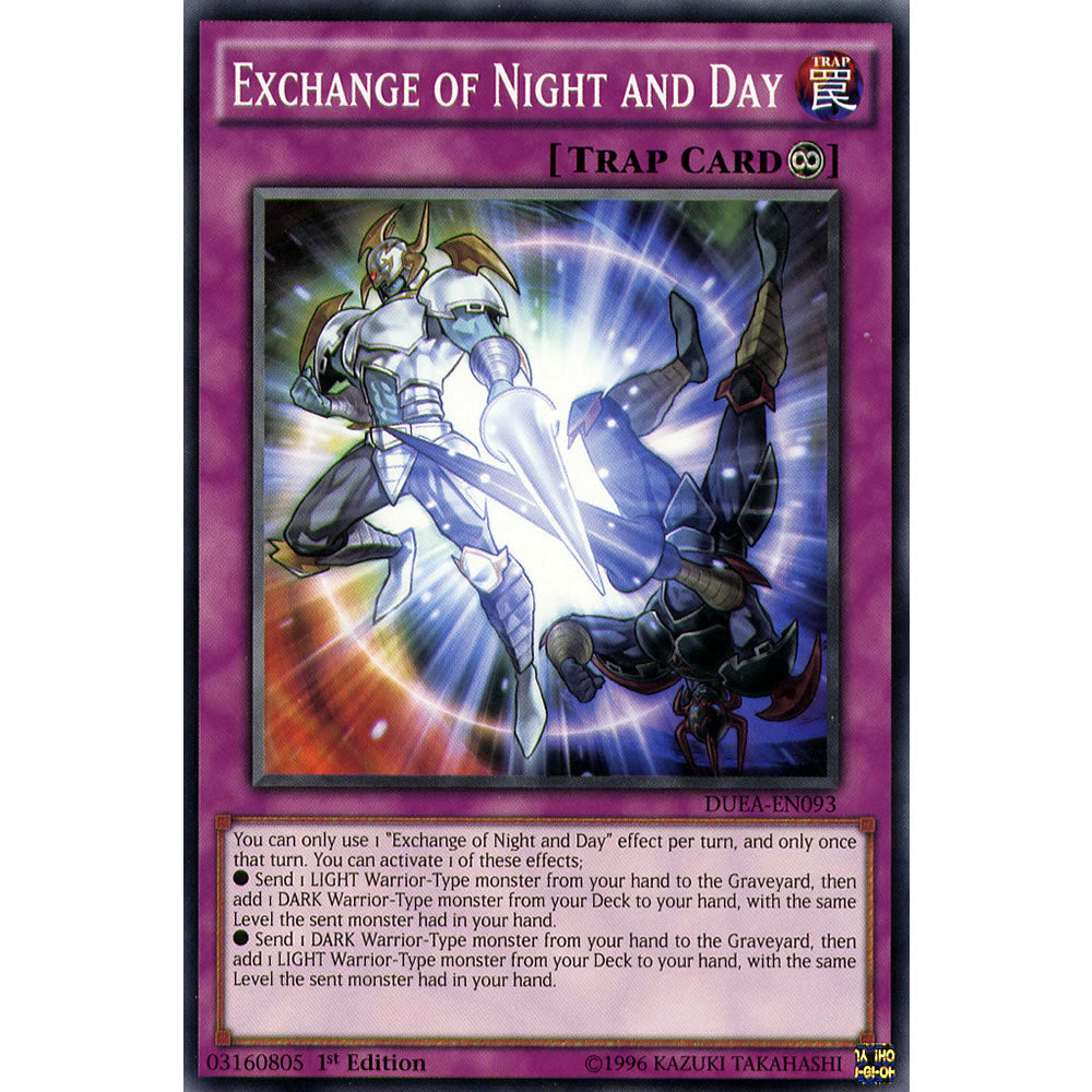 Exchange of Night and Day DUEA-EN093 Yu-Gi-Oh! Card from the Duelist Alliance Set