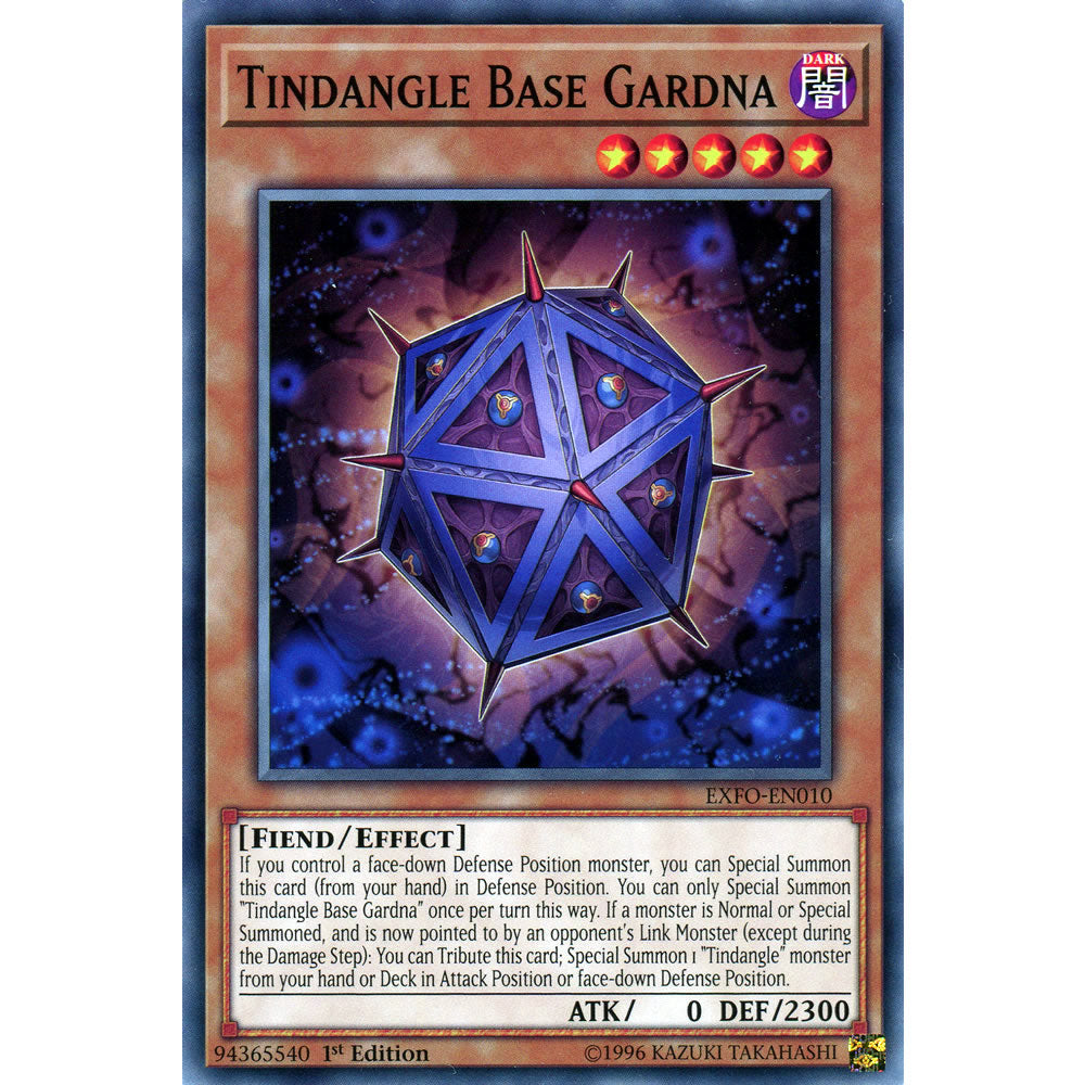 Tindangle Base Gardna EXFO-EN010 Yu-Gi-Oh! Card Tindangle Base Gardna EXFO-EN010 Yu-Gi-Oh! Card