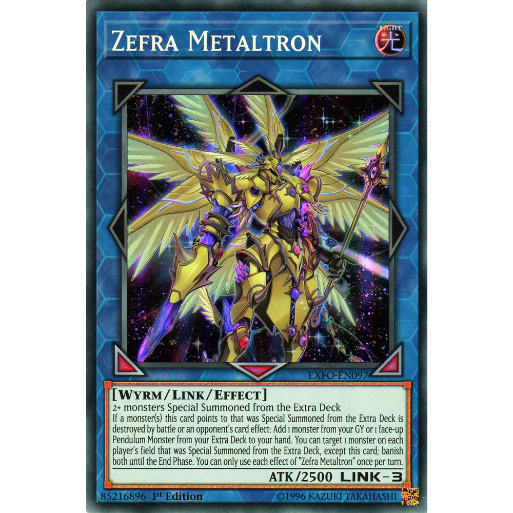 Zefra Metaltron EXFO-EN097 Yu-Gi-Oh! Card from the Extreme Force Set