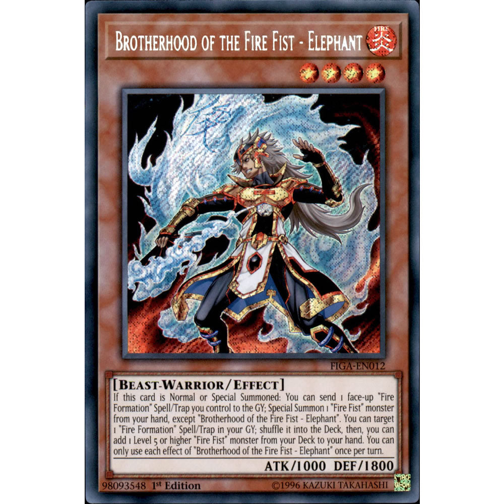 elephant yugioh card Brotherhood of the Fire Fist