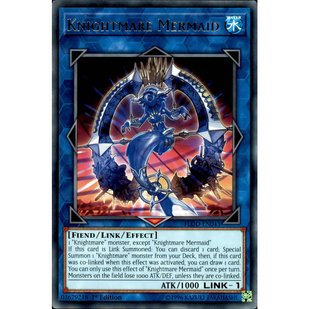 Knightmare Mermaid FLOD-EN043 Yu-Gi-Oh! Card Knightmare Mermaid FLOD-EN043 Yu-Gi-Oh! Card