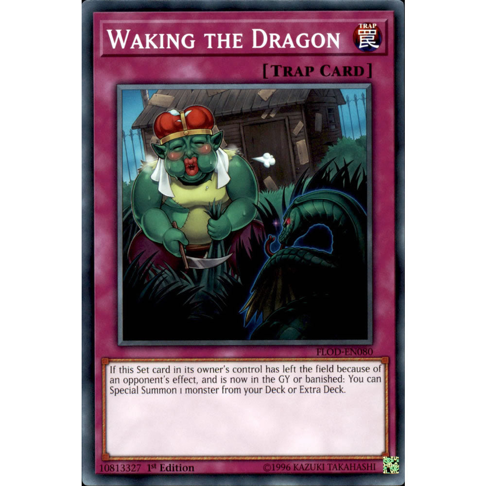 Waking the Dragon FLOD-EN080 Yu-Gi-Oh! Card from the Flames of Destruction Set