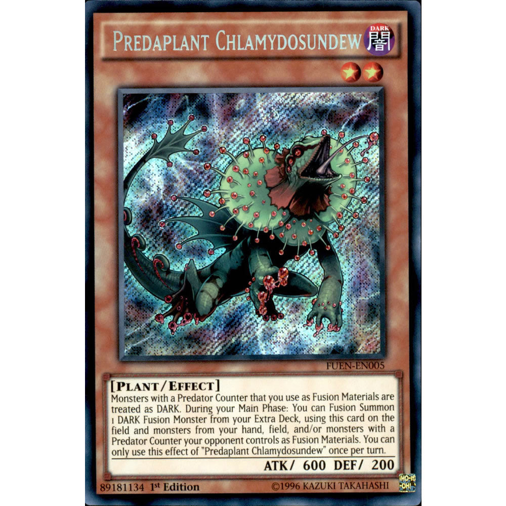 plant fusion monsters Predaplant Chlamydosundew FUEN-EN005 Yu-Gi-Oh! Card