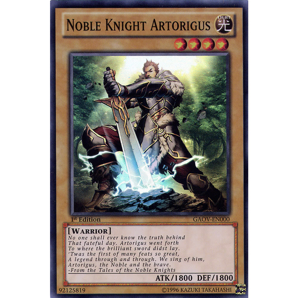 Noble Knight Artorigus GAOV-EN000 Yu-Gi-Oh! Card from the Galactic Overlord Set