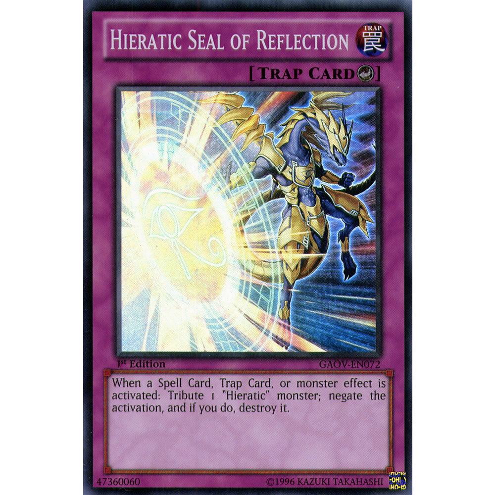 Hieratic Seal of Reflection GAOV-EN072 Yu-Gi-Oh! Card from the Galactic Overlord Set