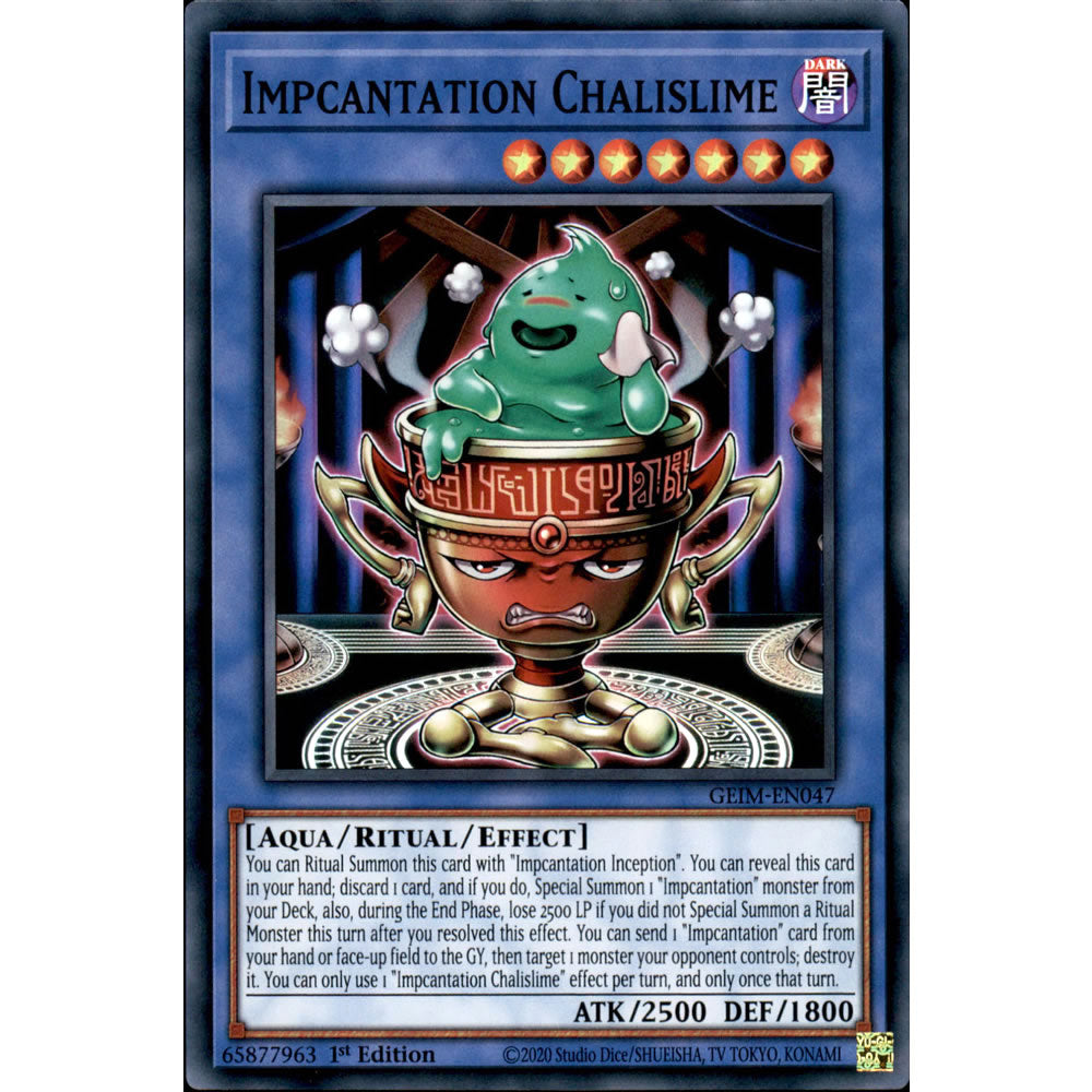 Impcantation Chalislime GEIM-EN047 Yu-Gi-Oh! Card Impcantation Chalislime GEIM-EN047 Yu-Gi-Oh! Card