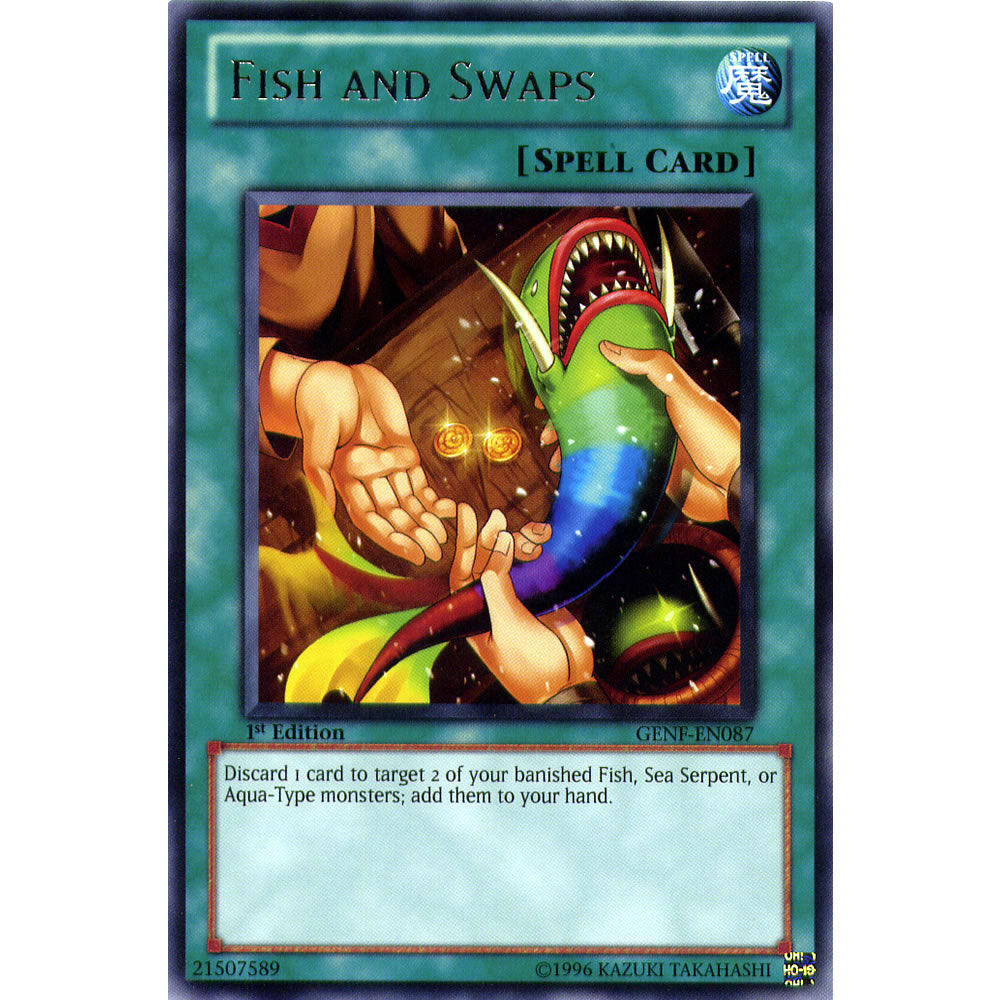 Fish and Swaps GENF-EN087 Yu-Gi-Oh! Card from the Generation Force Set
