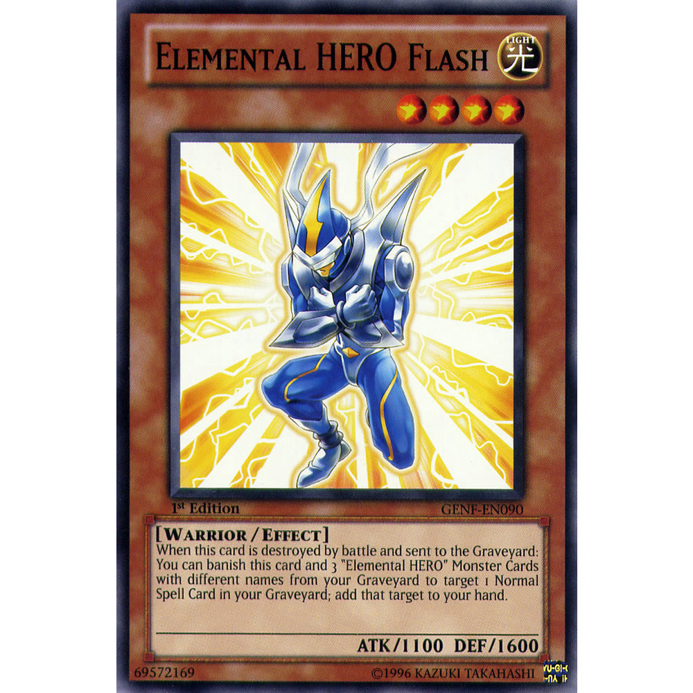Elemental HERO Flash GENF-EN090 Yu-Gi-Oh! Card from the Generation Force Set