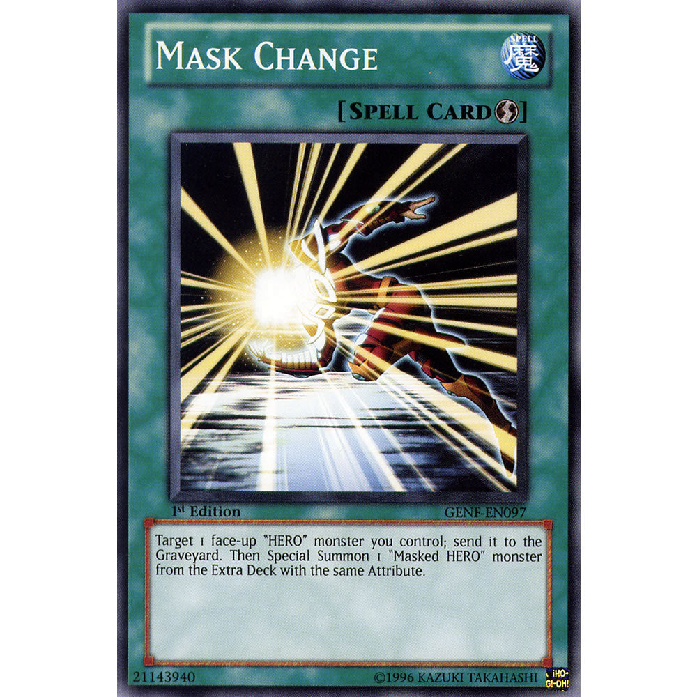 Mask Change GENF-EN097 Yu-Gi-Oh! Card from the Generation Force Set