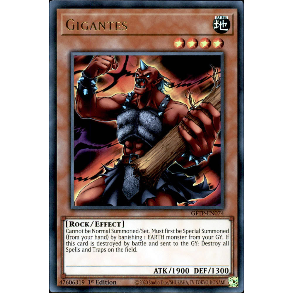 Gigantes GFTP-EN074 Yu-Gi-Oh! Card from the Ghosts from the Past Set