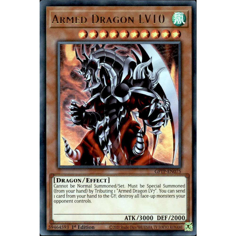 Armed Dragon LV10 GFTP-EN075 Yu-Gi-Oh! Card from the Ghosts from the Past Set