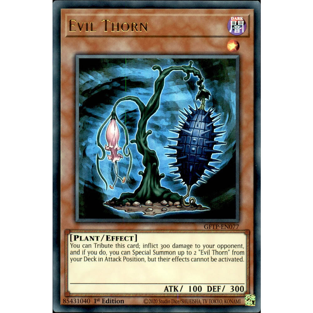 Evil Thorn GFTP-EN077 Yu-Gi-Oh! Card from the Ghosts from the Past Set