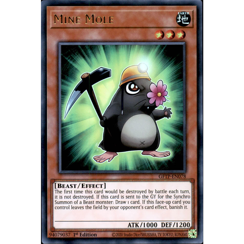 Mine Mole GFTP-EN078 Yu-Gi-Oh! Card from the Ghosts from the Past Set