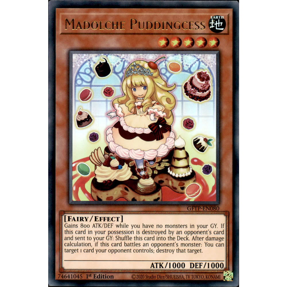 Madolche Puddingcess GFTP-EN080 Yu-Gi-Oh! Card from the Ghosts from the Past Set