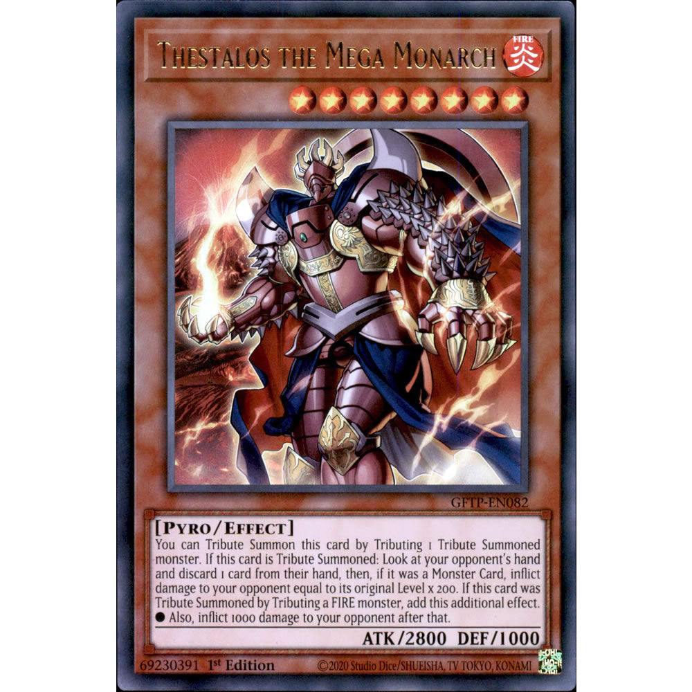 Thestalos the Mega Monarch GFTP-EN082 Yu-Gi-Oh! Card from the Ghosts from the Past Set