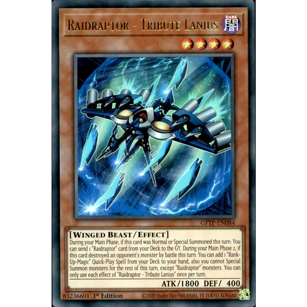 Raidraptor - Tribute Lanius GFTP-EN084 Yu-Gi-Oh! Card from the Ghosts from the Past Set