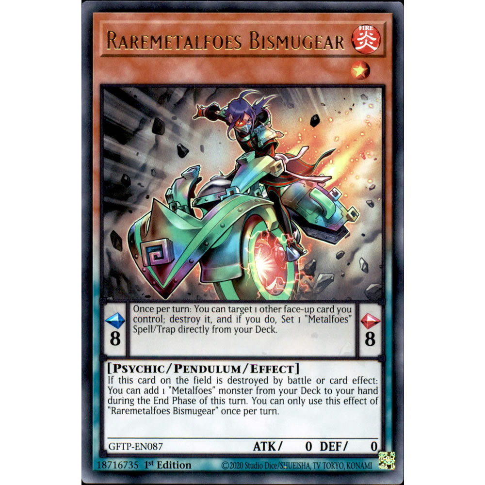 Raremetalfoes Bismugear GFTP-EN087 Yu-Gi-Oh! Card from the Ghosts from the Past Set