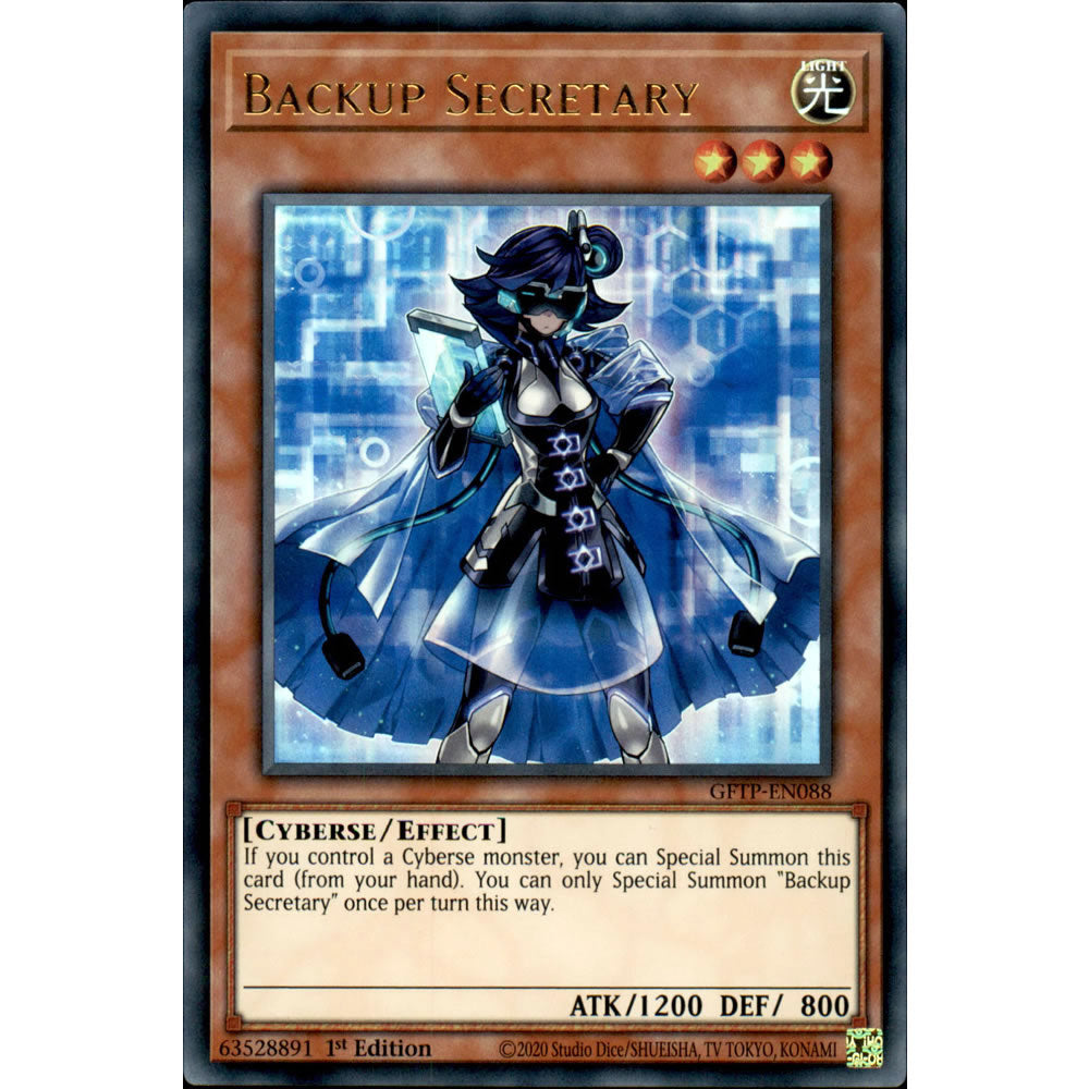 Backup Secretary GFTP-EN088 Yu-Gi-Oh! Card from the Ghosts from the Past Set