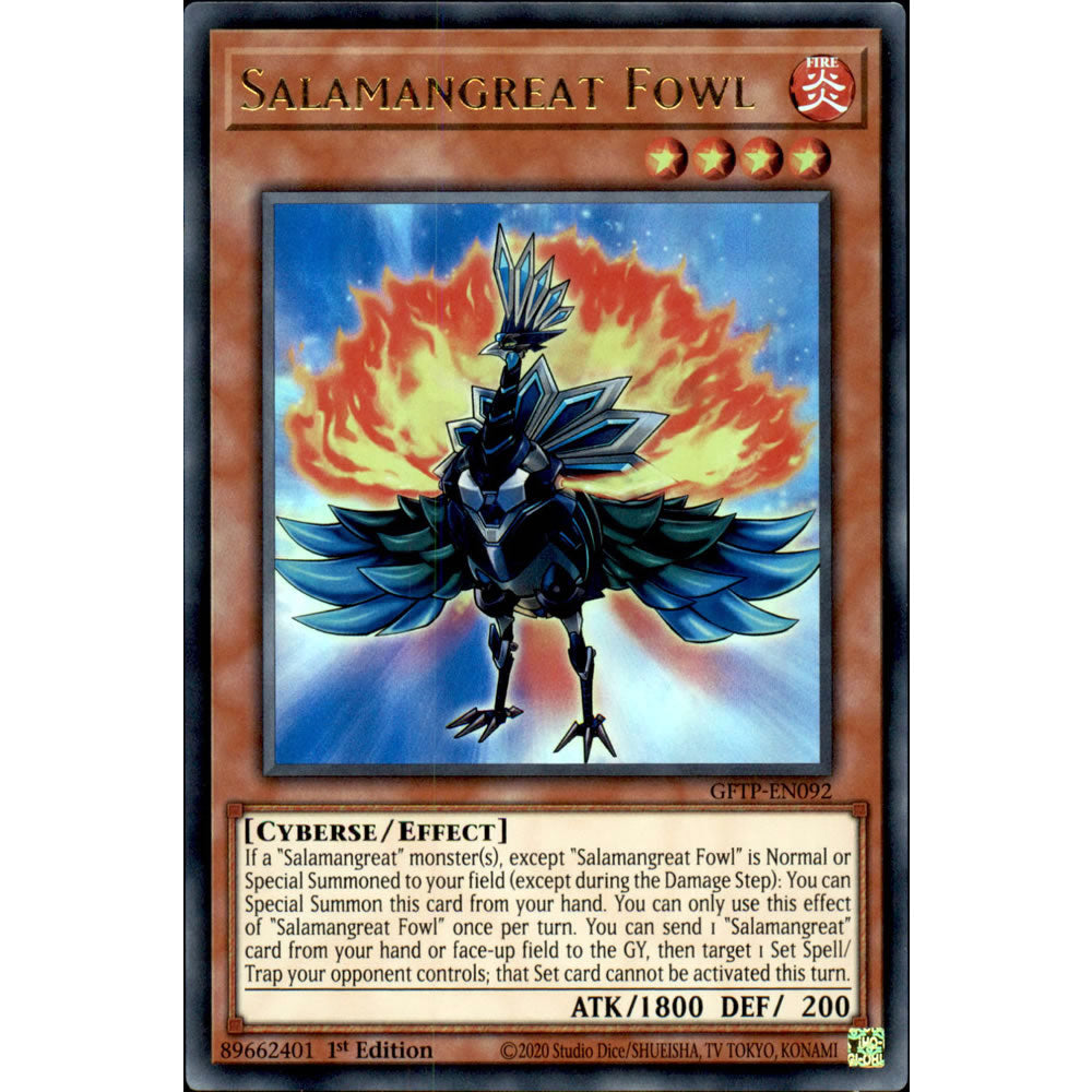 Salamangreat Fowl GFTP-EN092 Yu-Gi-Oh! Card from the Ghosts from the Past Set