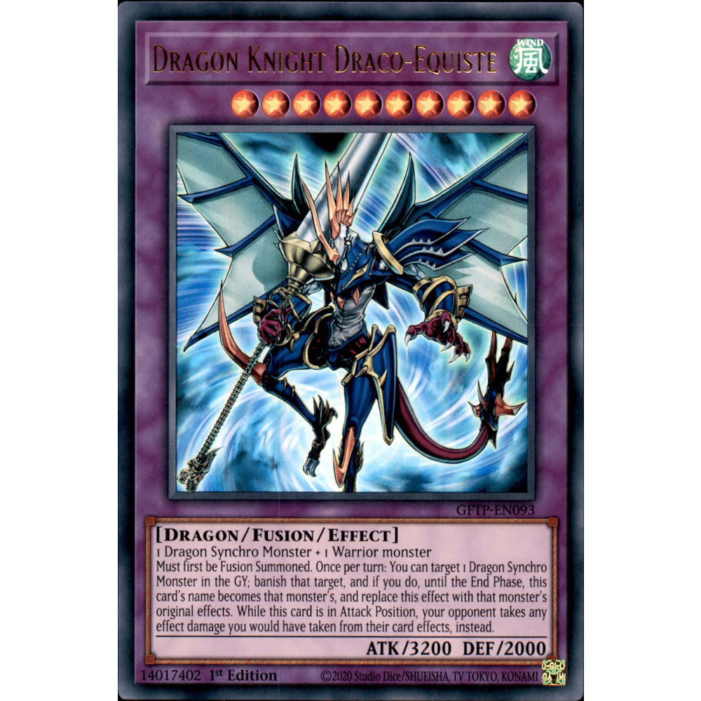 Dragon Knight Draco-Equiste GFTP-EN093 Yu-Gi-Oh! Card from the Ghosts from the Past Set