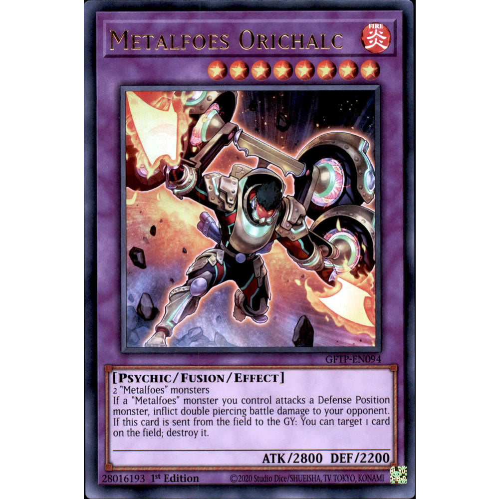Metalfoes Orichalc GFTP-EN094 Yu-Gi-Oh! Card from the Ghosts from the Past Set