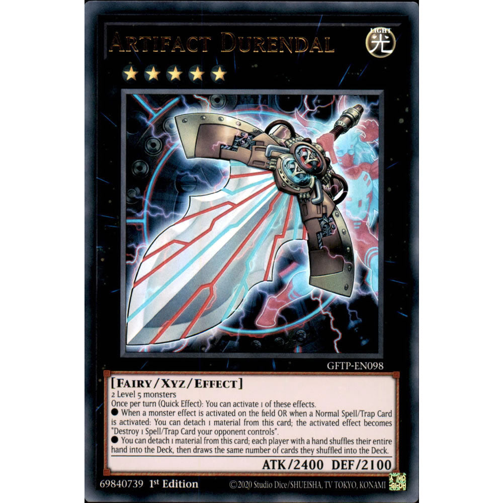 Artifact Durendal GFTP-EN098 Yu-Gi-Oh! Card from the Ghosts from the Past Set