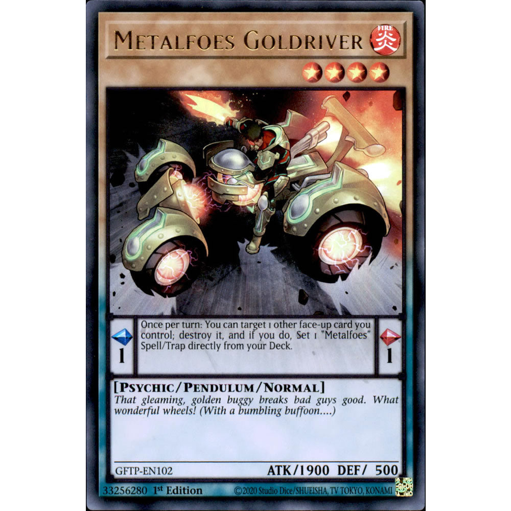 Metalfoes Goldriver GFTP-EN102 Yu-Gi-Oh! Card from the Ghosts from the Past Set