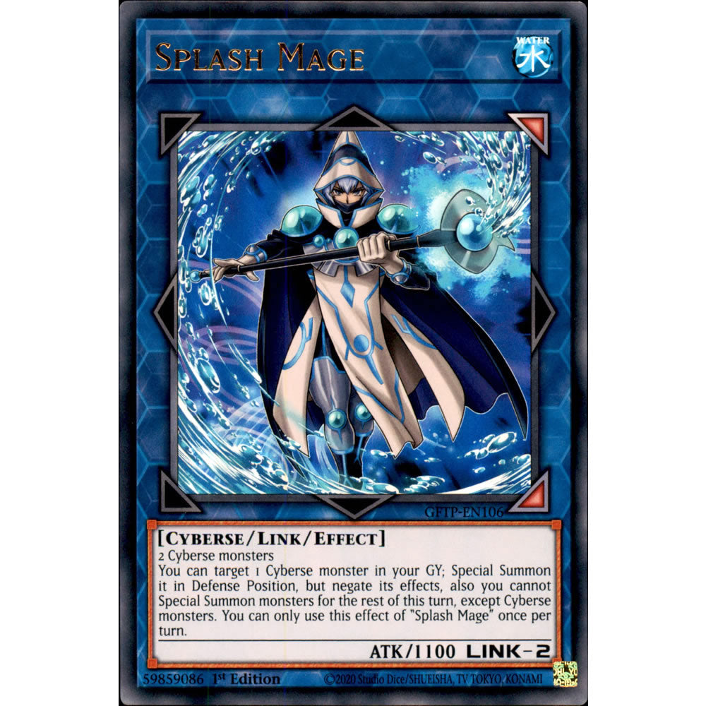Splash Mage GFTP-EN106 Yu-Gi-Oh! Card from the Ghosts from the Past Set