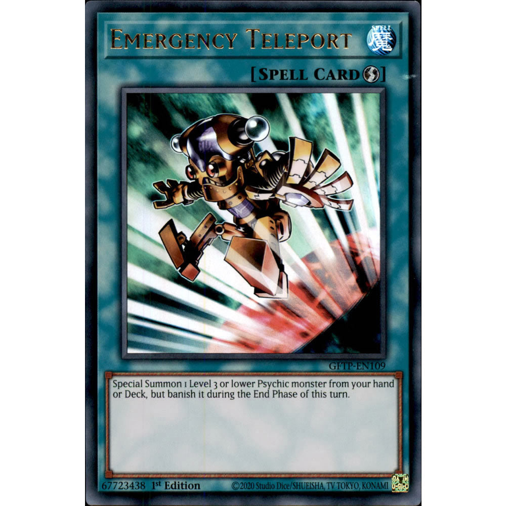 Emergency Teleport GFTP-EN109 Yu-Gi-Oh! Card from the Ghosts from the Past Set