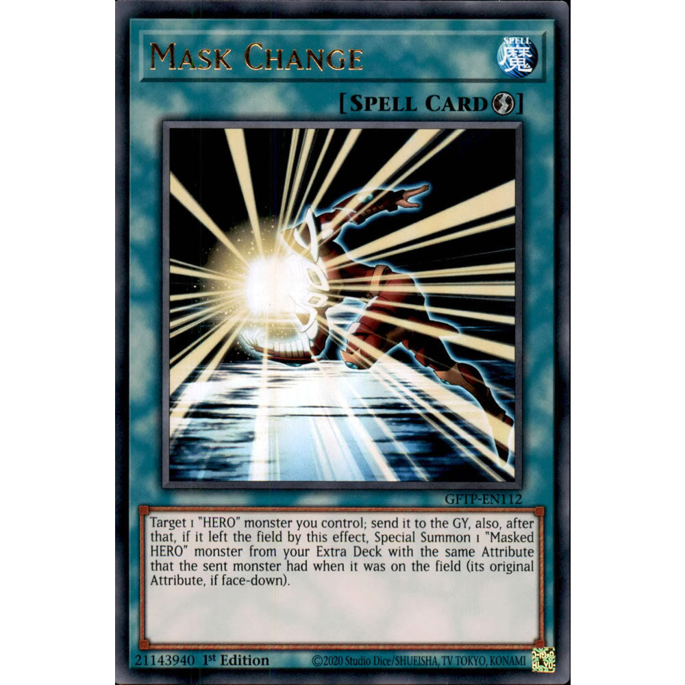 Mask Change GFTP-EN112 Yu-Gi-Oh! Card from the Ghosts from the Past Set