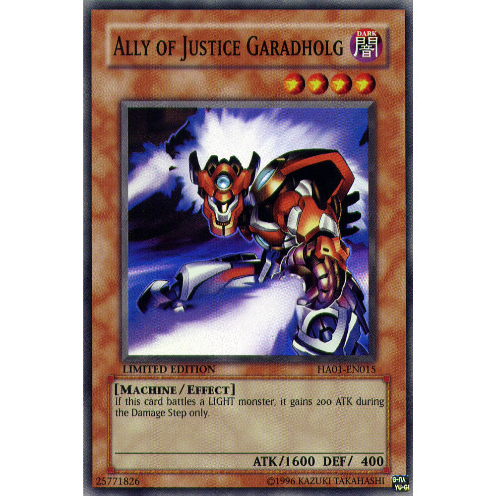 Ally of Justice Garadholg HA01-EN015 Yu-Gi-Oh! Card Ally of Justice Garadholg HA01-EN015 Yu-Gi-Oh! Card
